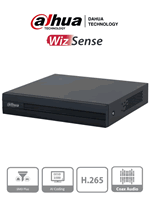 XVR1B08-I ::  DVR DAHUA WizSense Cooper-IR 1080p LITE 8 CH H.265+ Pentahibrida HDCVI/AHD/TVI/CVBS/IP - 2  CH IP Extra o Hasta 10 CH IP Salidas de Video: VGA y HDMI con Disco SSD de 512GB