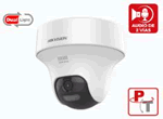 DS-2CE70D0T-PTLTS :: C&aacute;mara PT HIKVISION TurboHD 1080P 2 MP Lente Fijo 3.6 mm, 350 Grados Pan, 100 Grados Tilt, DUAL LIGHT: IR EXIR 25 mts. + Luz Blanca 20 mts., para Interior, dWDR, con Micr&oacute;fono y Bocina Integrados