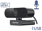 DS-U02P :: C&aacute;mara Web HIKVISION 2 MP (1080p) con Autoenfoque / Conexi&oacute;n USB / 1.5 mts. de cable / Micr&oacute;fono Integrado / Gran Angular