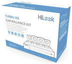 HL24LQKITS-M :: Kit HiLook by HIKVISION 1 DVR DVR-204G-F1 4 CH 1080P LITE + 4 C&aacute;maras Bala THC-B120-MC 1080P 2.8 mm Met&aacute;licas IP66 + 4 Rollos de 18 mts. de Cable Siam&eacute;s + Fuente de Poder para las 4 C&aacute;maras